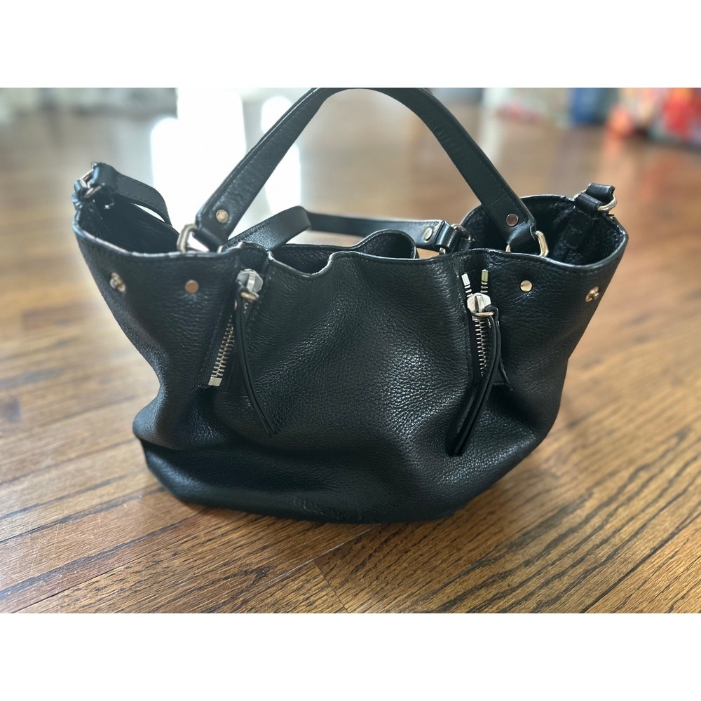 Burberry Maidstone Brit Grained Black Pebble Shoulder Bag - Picture 3 of 13